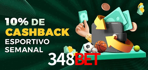 10% de bônus de cashback na 348bet